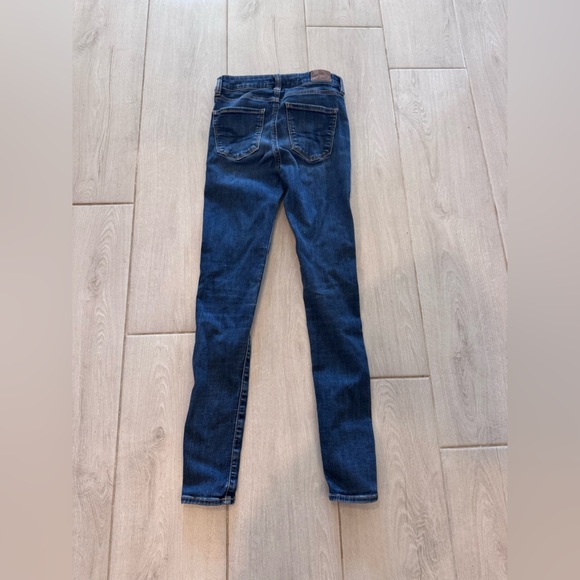 American Eagle Outfitters -Next Level Stretch -Blue Skinny Jeans Stretchy Denim - Picture 5 of 6